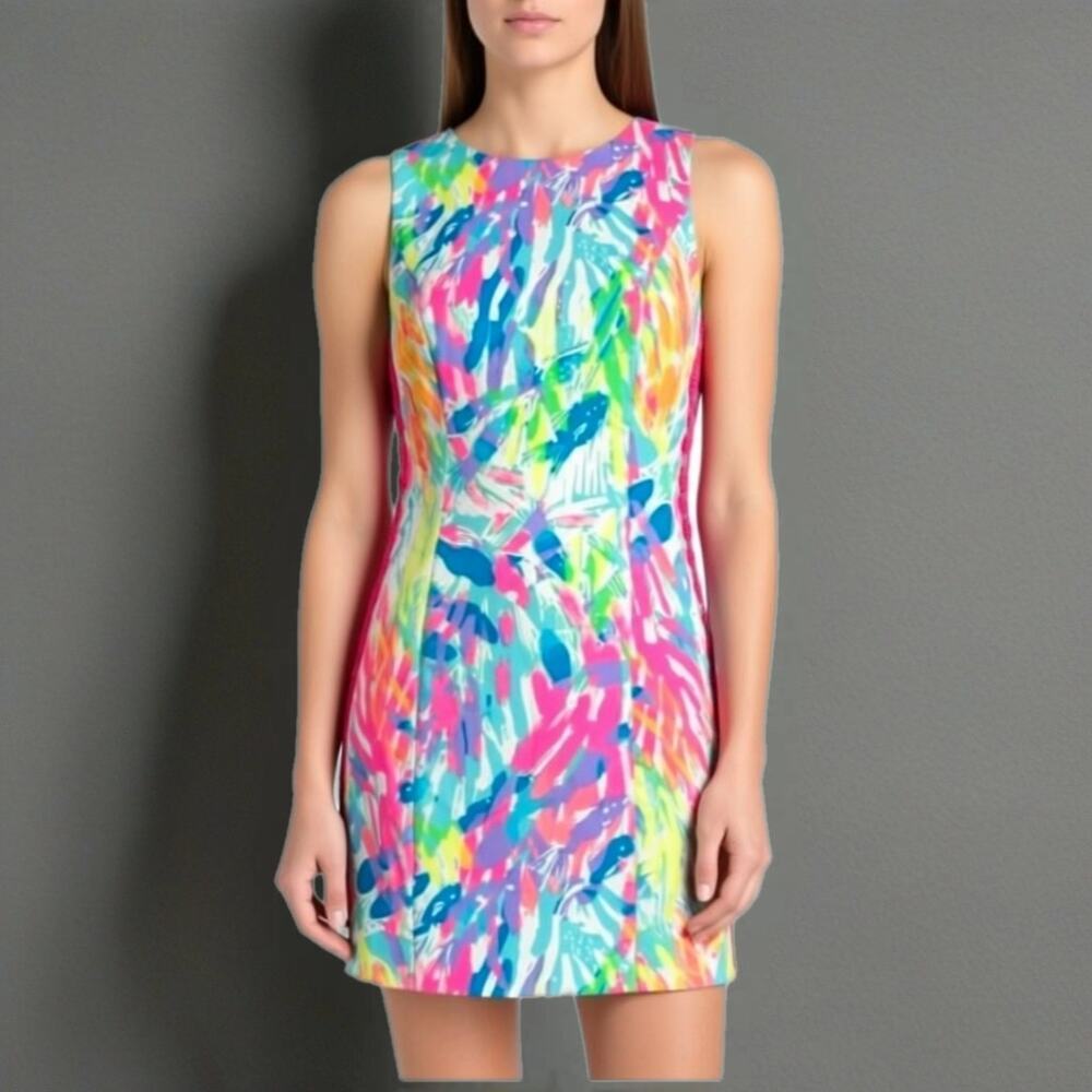 NWT Lilly Pulitzer Mila  "Sparkling Sands" dress. Size 00. Ret. $178 100% cotton
